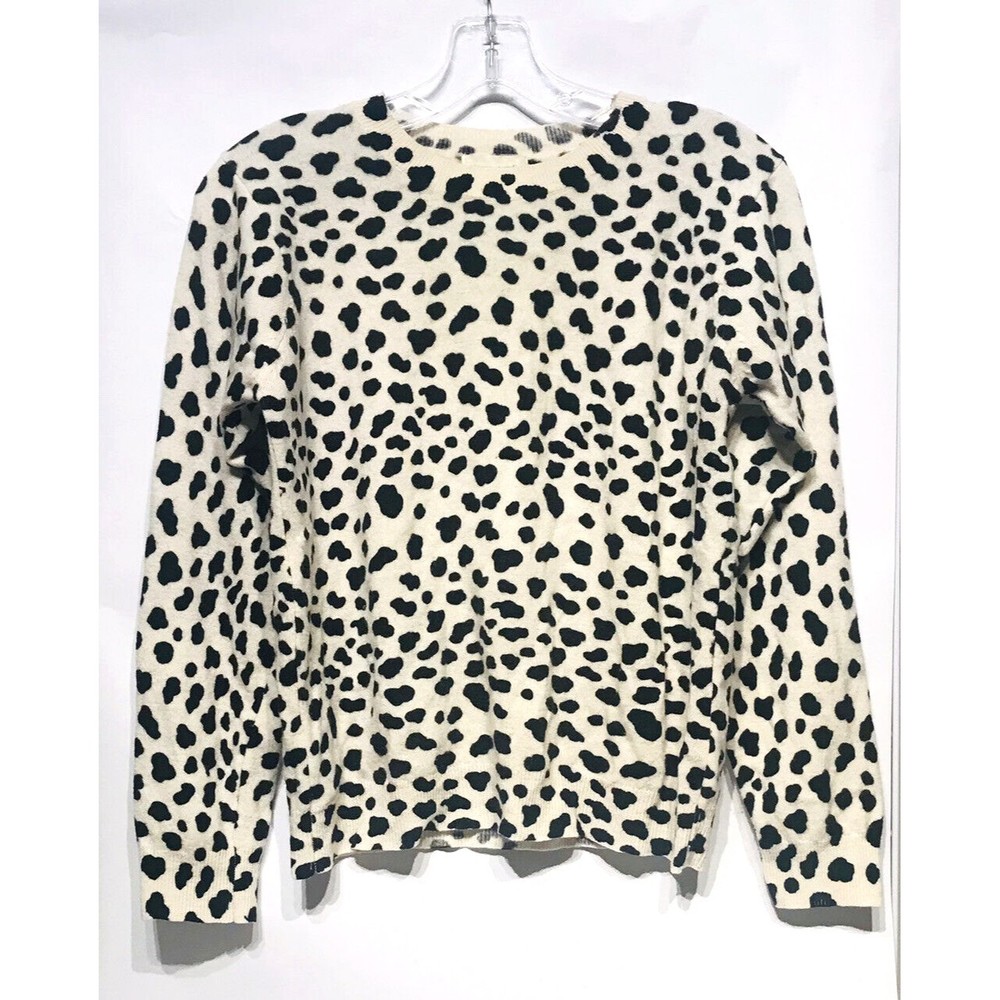 Vintage Pierre Cardin Lambswool Dalmatian Sweater Womens Size M